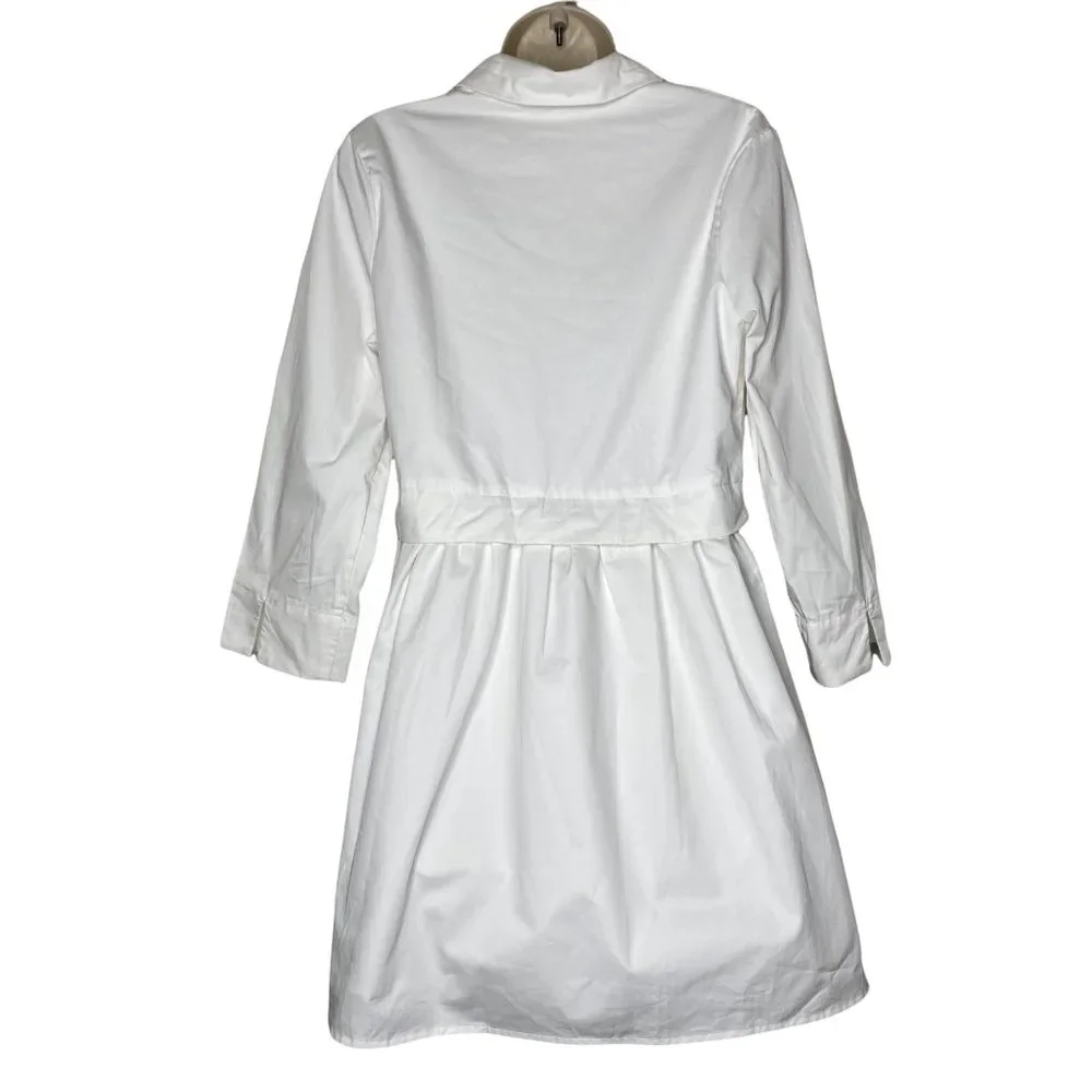 Pomander Place White Ella Classic Everyday Collared Shirt Dress Size XL - Picture 7 of 12